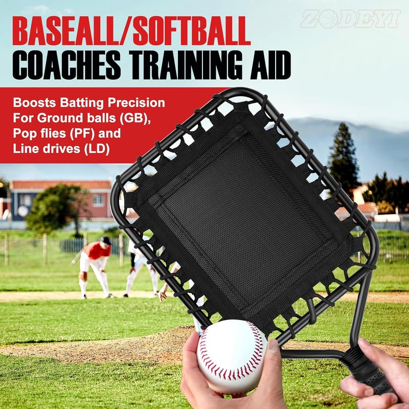 ZODEYI Baseball Racket for Fly Balls, Grounders, and Line Drives - Softball/Baseball Fungo Bat for Coaches and Parents to Help with Auxiliary Training - Attach a Racket Bag and Winding Tape - Image 2